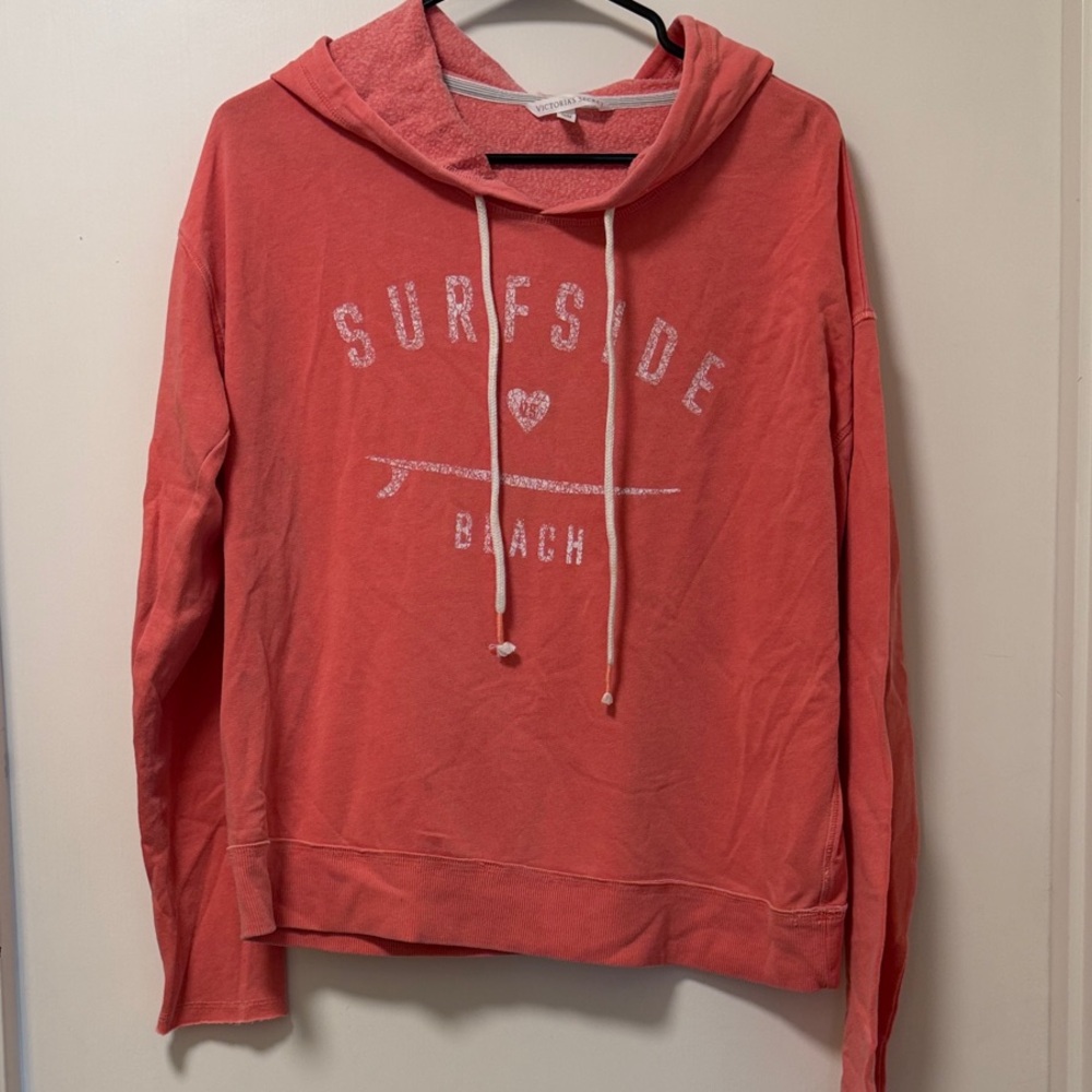 Victoria's Secret Coral Hoodie Sweater